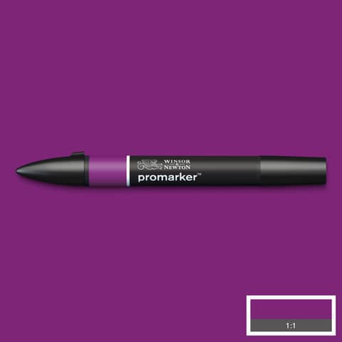 Pennarelli Winsor&Newton Promarker doppia punta fine-larga - plum V735 - 0203197